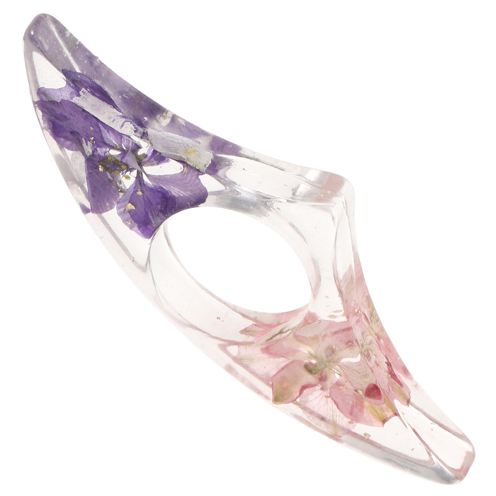 Dried Flower Bookmark - Harz-Blumen-Lesezeichen mit Eingeschlossenem Getrocknetem Blumenstrauß, Seitenhalter