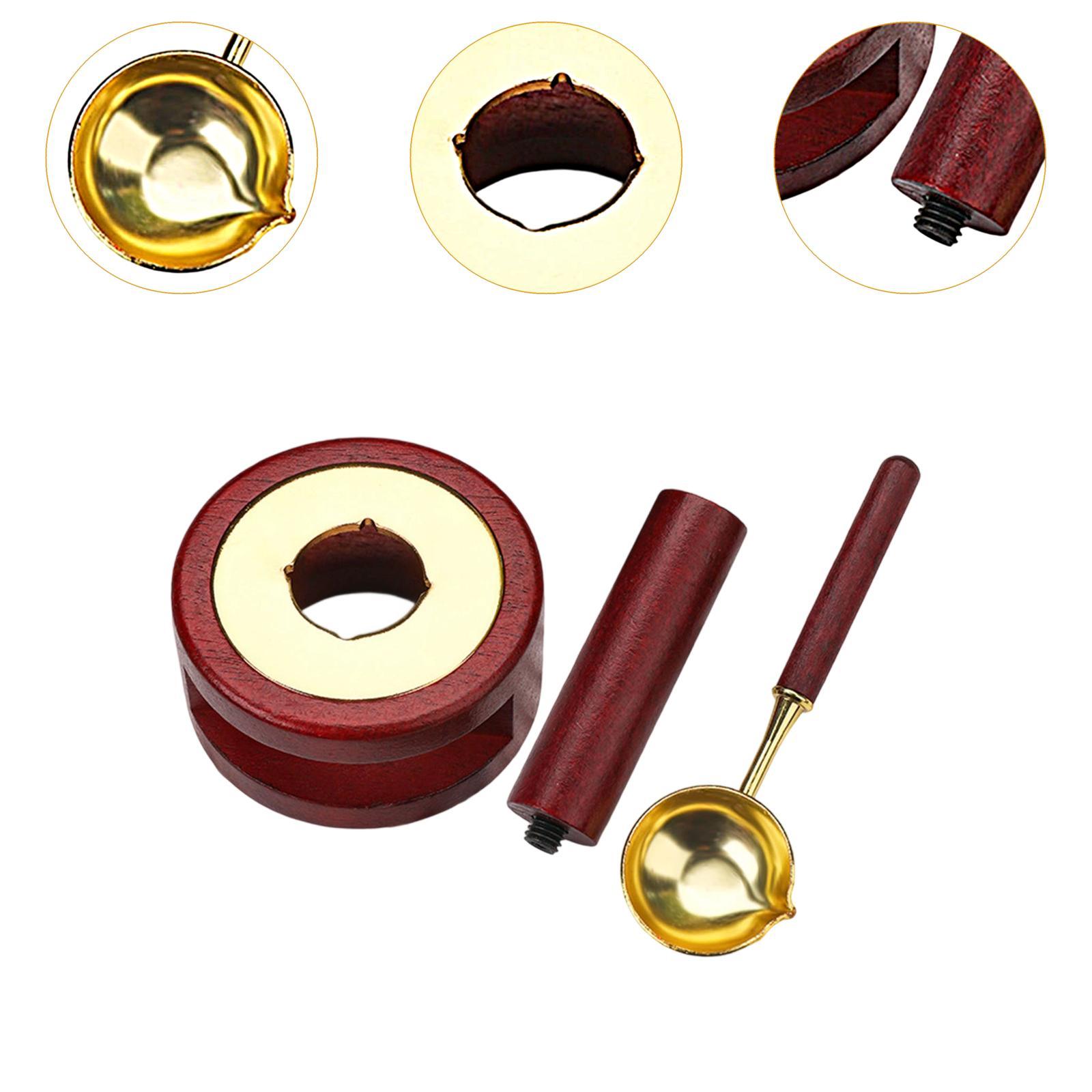 Wax Seal Letter Kit - Wachssiegel-Stempelset, Briefversiegelungswerkzeug, Holzlöffel für Hochzeitseinladungen, Briefe,