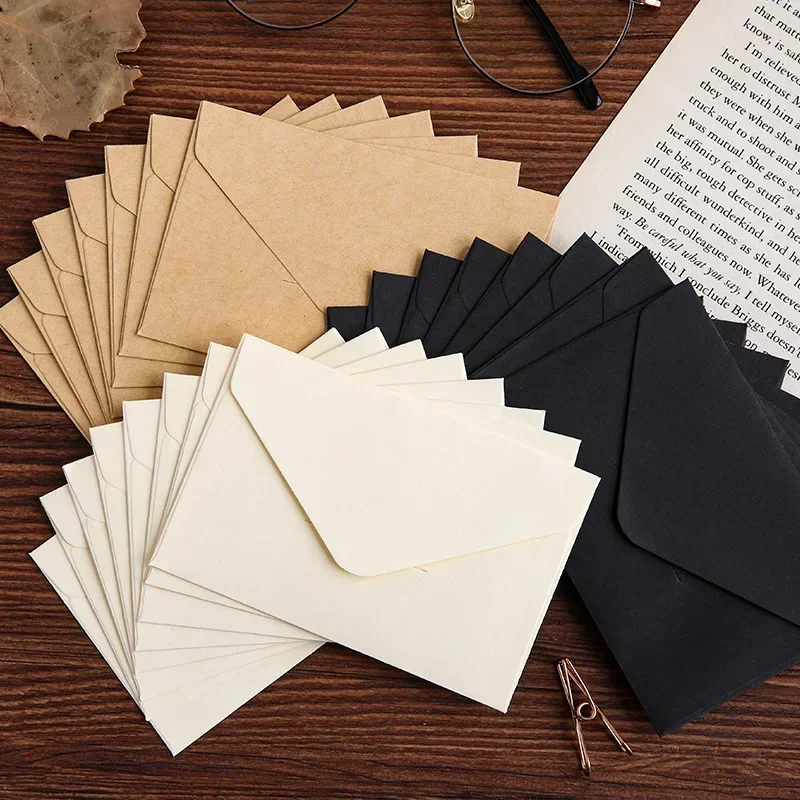 Wax Seal Letter Kit - 20/40/80PCS Klassische Weiß Schwarz Kraft Blank