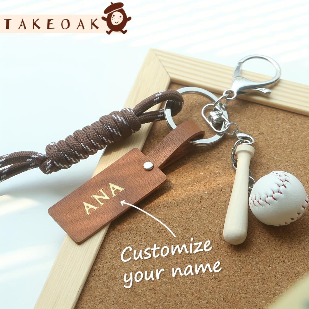 Personalisierter Schlüsselanhä – Monogram Keychain Leather Bewertung und Preis