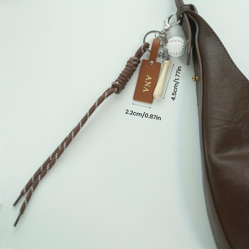 Personalisierter Schlüsselanhä – Monogram Keychain Leather Bewertung und Preis