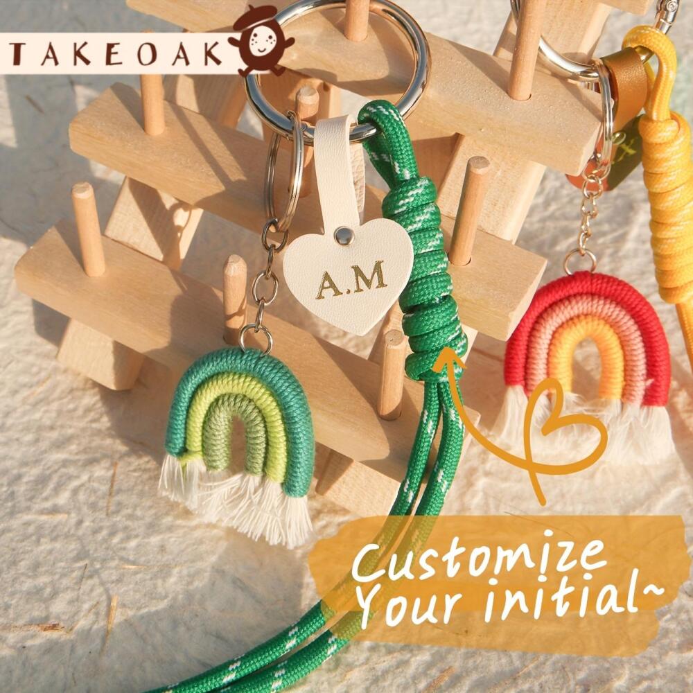 Personalisierter Initialen-Her – Monogram Keychain Leather Bewertung und Preis
