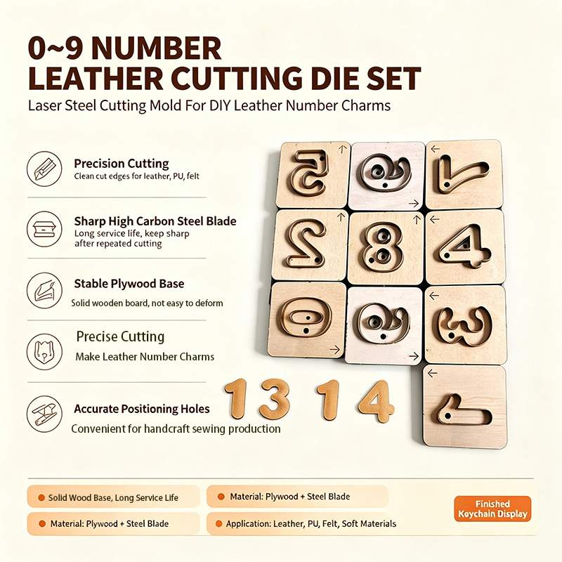 0-9 Ziffern Leder-Schlüsselanh – Monogram Keychain Leather Bewertung und Preis