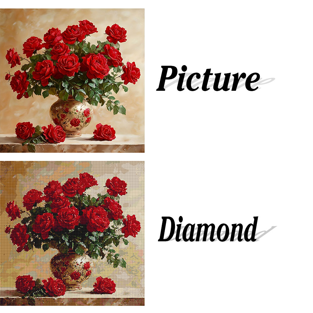 Rose Diamant Malerei voll quad – Photo Mosaic Print Bewertung und Preis