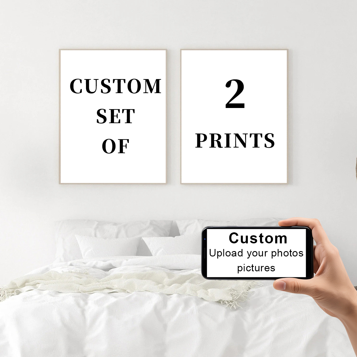 2 Stück/Set Individuelle Leinw – Pet Portrait Custom Bewertung und Preis