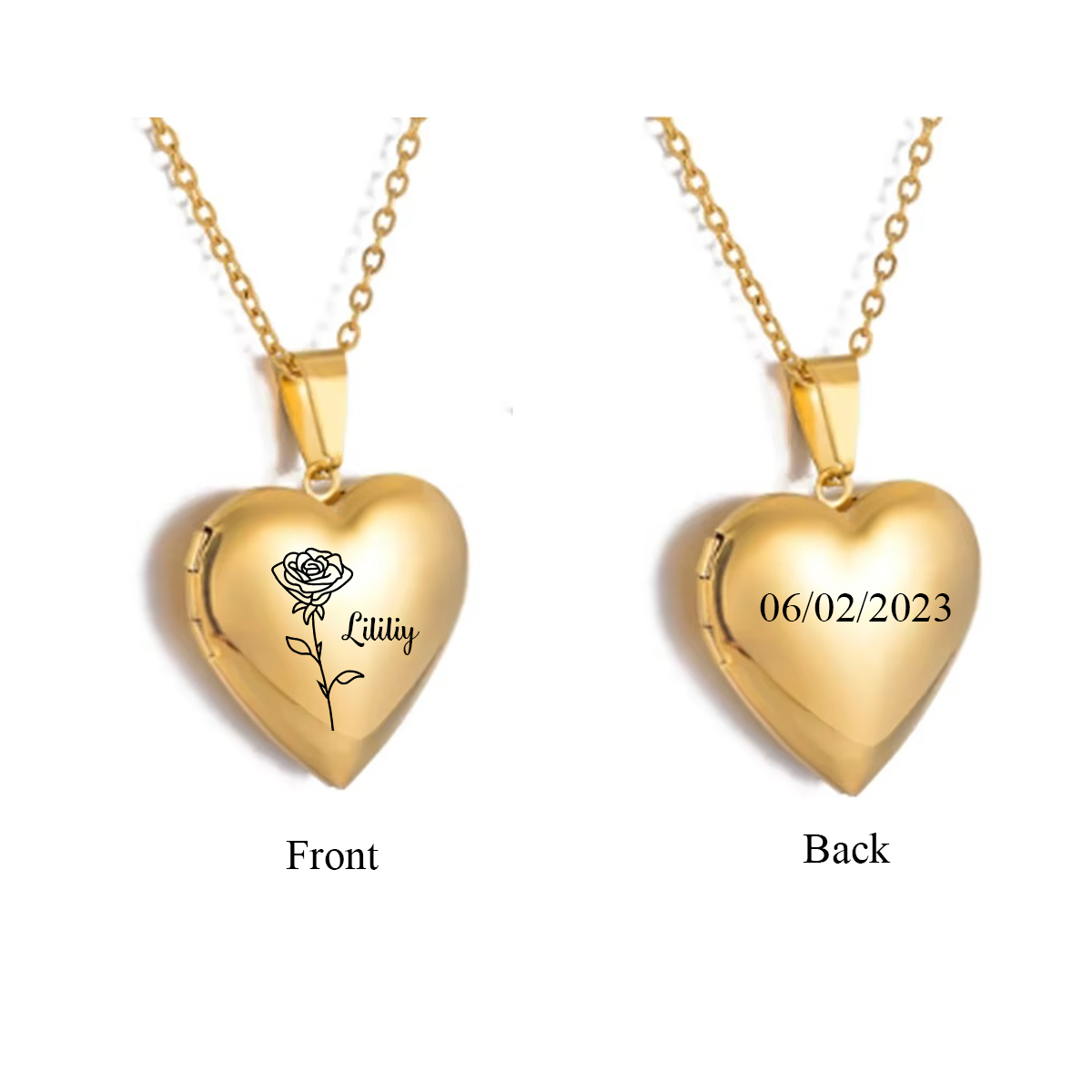 Benutzerdefinierte personalisi – Birth Flower Necklace Bewertung und Preis
