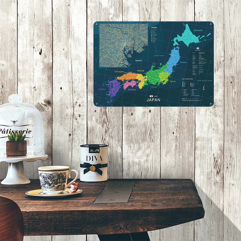 Karte von Japan und Tokio Post – Custom Map Poster Bewertung und Preis